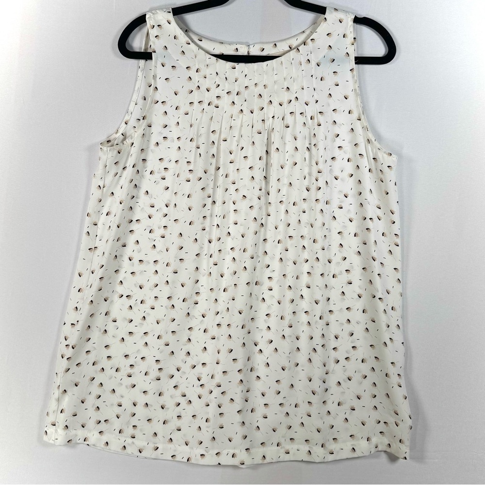 Loft Sleeveless micro print blouse